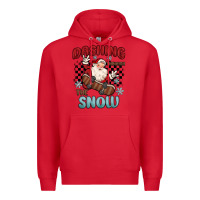 Red dashing through the snow Premium Hoodie - MaliasSmallBusiness