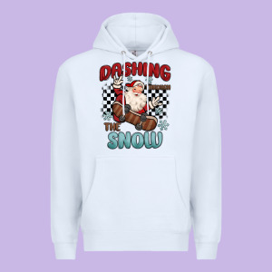 Dashing Through The Snow Premium Hoodie Designed By Maliassmallbusiness