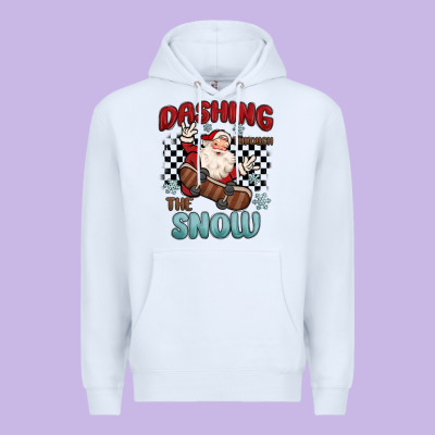 Dashing Through The Snow Premium Hoodie Designed By Maliassmallbusiness
