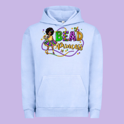 Bead Princess Mardi Gras Urban Hoodie Designed By Lillyallendesigns