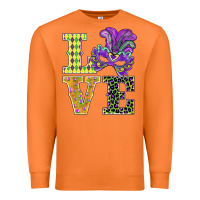 Carrot mardi gras love mask Premium Sweatshirt - BarkalooDesign