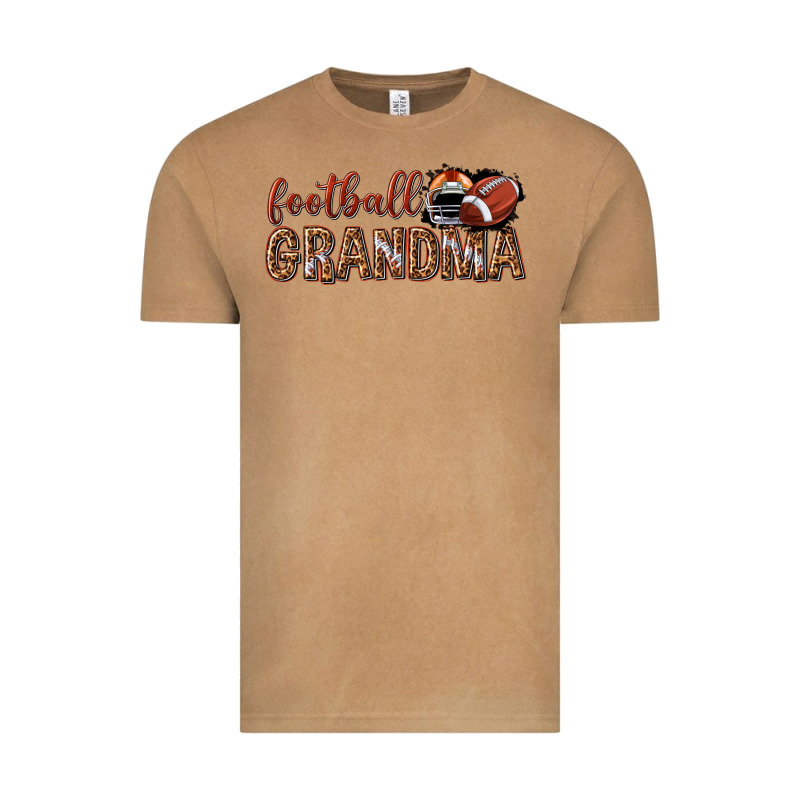 Football Grandma With Leopard Vintage Tee by texasbilliewilder | Teevron