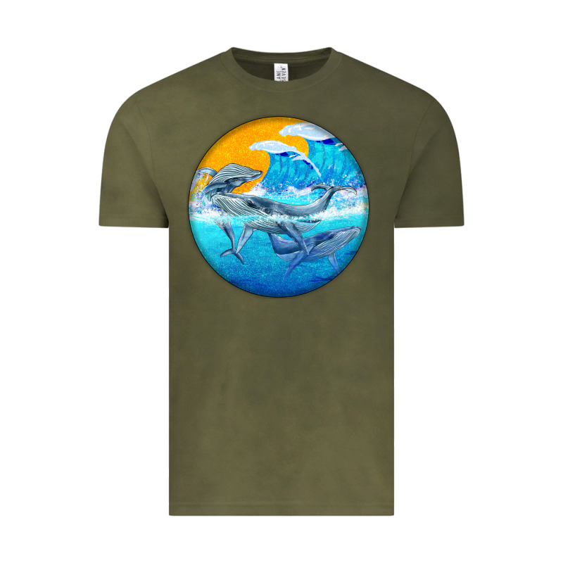 Humpback Whale Vintage Tee by BarkalooDesign | Teevron