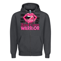 Smoke breast cancer warrior lips Zipper Hoodie - JahusDesignShop