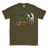 Army Green will trade brother for candy Classic Tee - CowhideDigitalArt
