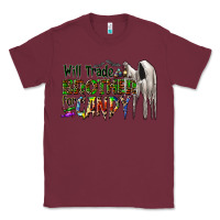 Burgundy will trade brother for candy Classic Tee - CowhideDigitalArt