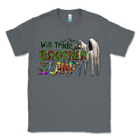 Charcoal Heather will trade brother for candy Classic Tee - CowhideDigitalArt