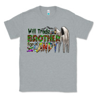 Heather Grey will trade brother for candy Classic Tee - CowhideDigitalArt
