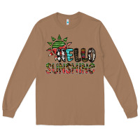 Toasted Coconut hello sunshine Long Sleeve Tee - SublimationCraftShop
