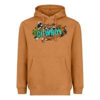 Meerkat western cowboy and hat with cactus and cowhide Heavyweight Hoodie - Artiststas