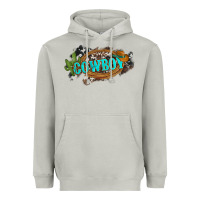 Moon Dust western cowboy and hat with cactus and cowhide Heavyweight Hoodie - Artiststas
