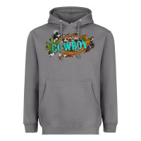 Storm western cowboy and hat with cactus and cowhide Heavyweight Hoodie - Artiststas