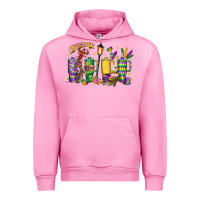 Fuchsia Pink obsessive cup disorder mardi gras Urban Hoodie - LillyAllenDesigns