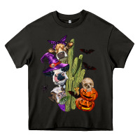 Asphalt halloween cows Heavy Core Tee - LillyAllenDesigns