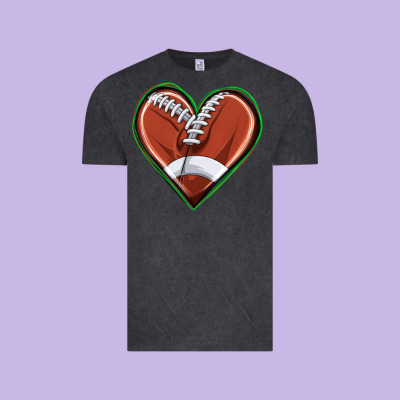 Vintage Tee football heart