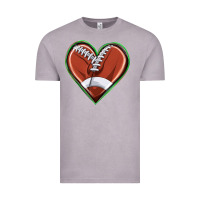 Vintage Zinc football heart Vintage Tee - texasbilliewilder