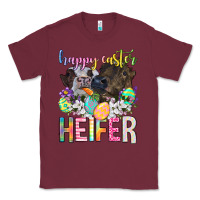 Burgundy happy easter heifer Classic Tee - Neo Western