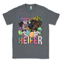 Charcoal Heather happy easter heifer Classic Tee - Neo Western