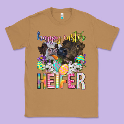Happy Easter Heifer Classic Tee Designed By Neo Western