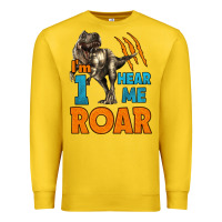 Lemon i'm one hear me roar dinosaur birthday Premium Sweatshirt - LillyAllenDesigns
