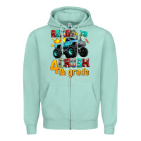Seafoam ready to school crush 4th grade Zipper Hoodie - AdoDesignShop