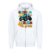 White ready to school crush 4th grade Zipper Hoodie - AdoDesignShop