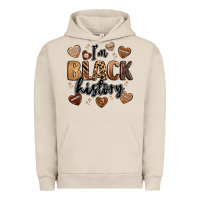 Pigment French Oak i'm black history Urban Hoodie - LillyAllenDesigns