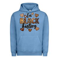 Pigment Pebble Blue i'm black history Urban Hoodie - LillyAllenDesigns