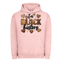 Pigment Salmon i'm black history Urban Hoodie - LillyAllenDesigns