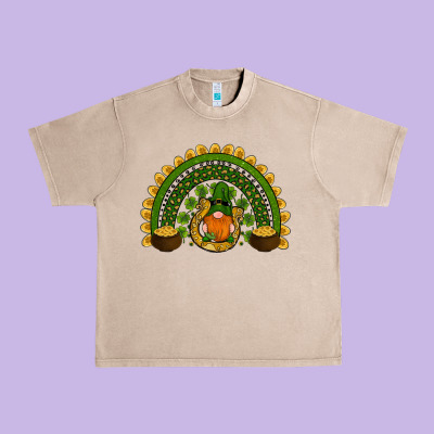 St Patricks Day Rainbow Urban Heavy Tee Designed By Ranaportraitstore
