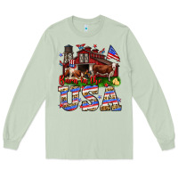 Matcha Barn in the USA Long Sleeve Tee - Neo Western
