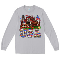 Moon Dust Barn in the USA Long Sleeve Tee - Neo Western