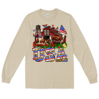 Mushroom Barn in the USA Long Sleeve Tee - Neo Western