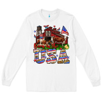White Barn in the USA Long Sleeve Tee - Neo Western