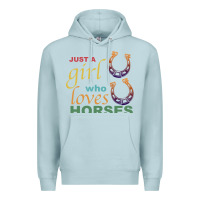Blue Mist Just a Girl Who Loves Horses Premium Hoodie - Bettercallsaul