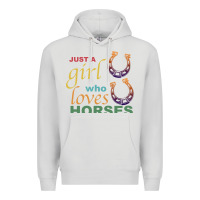 Dove Grey Just a Girl Who Loves Horses Premium Hoodie - Bettercallsaul
