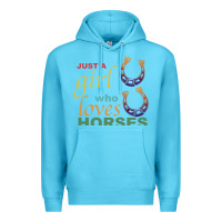 Ocean Blue Just a Girl Who Loves Horses Premium Hoodie - Bettercallsaul