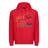 Red Just a Girl Who Loves Horses Premium Hoodie - Bettercallsaul