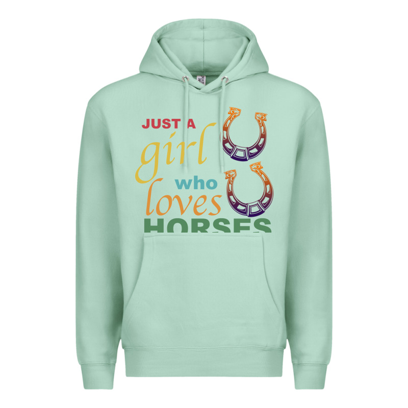 Just A Girl Who Loves Horses Premium Hoodie by Bettercallsaul | Teevron