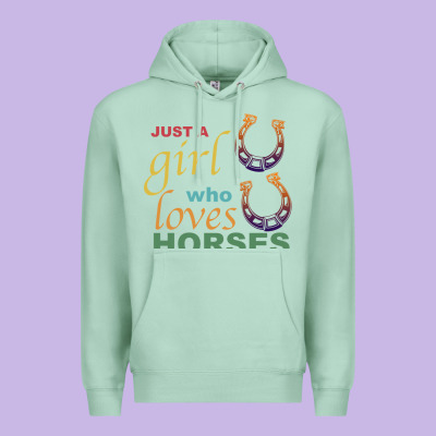 Just A Girl Who Loves Horses Premium Hoodie Designed By Bettercallsaul
