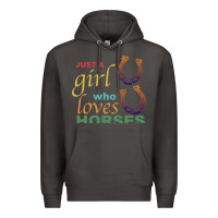 Smoke Just a Girl Who Loves Horses Premium Hoodie - Bettercallsaul