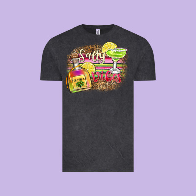 Salty Vibes Vintage Tee Designed By Zillion Design Studio