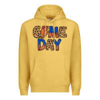 Antique Gold game day basketball Premium Hoodie - MaliasSmallBusiness