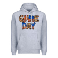 Heather Grey game day basketball Premium Hoodie - MaliasSmallBusiness