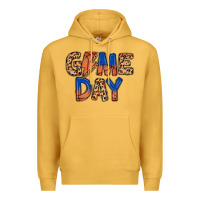 Mustard game day basketball Premium Hoodie - MaliasSmallBusiness