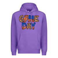 Purple game day basketball Premium Hoodie - MaliasSmallBusiness
