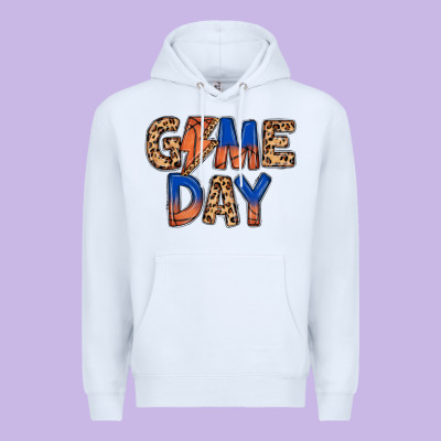 Game Day Basketball Premium Hoodie Designed By Maliassmallbusiness