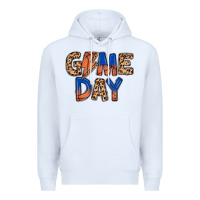 White game day basketball Premium Hoodie - MaliasSmallBusiness