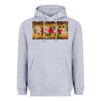Heather Grey western  leopardfloral licanse plate Heavyweight Hoodie - Artiststas