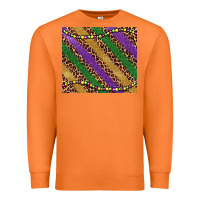 Carrot mardi gras leopard glitter bead Premium Sweatshirt - BarkalooDesign